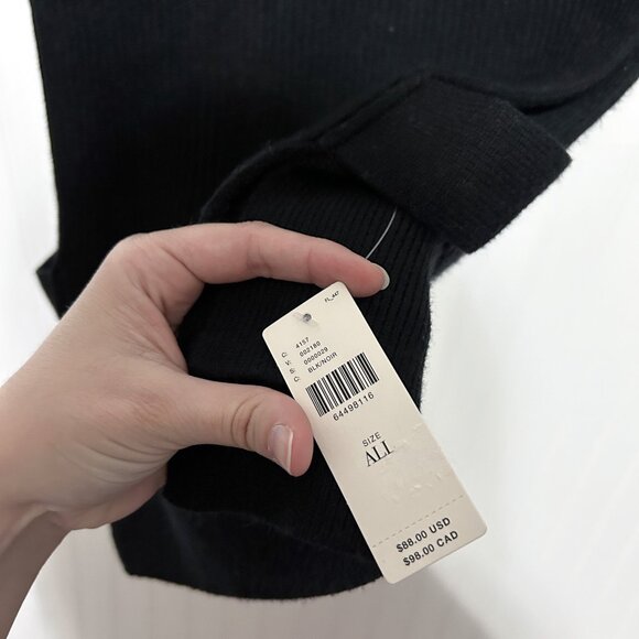 Anthropologie Turtleneck Collar Open Side Knit Sweater One Size Style 64498116 - Picture 6 of 7